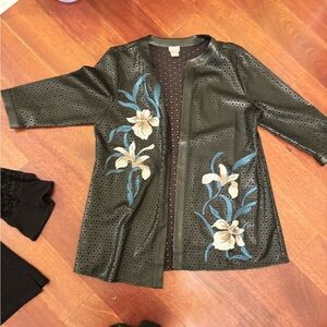 Jacket with flower design